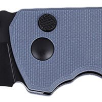 CRKT 2495G SQUID XM 2.95" Folding Plain Black Oxide D2 Steel Blade, Gray G10 Handle