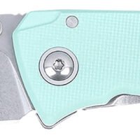 CRKT 2522B Tuna  EDC Compact 2.73" Folding Plain Stonewashed 14C28N Steel Blade, G10/SS Handle