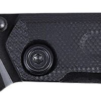 CRKT 2670 Straight  EDC Compact 2.60" Folding Wharncliffe Plain Black Oxide D2 Steel Blade, Black G10 Handle