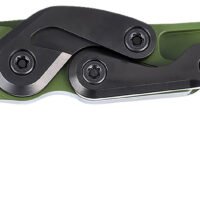 CRKT 4040BG Provoke  2.41" Folding Karambit Plain Bright Green Cerakote D2 Steel, Blade Bright Green Cerakote Aluminum Handle