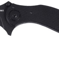 CRKT 2635 DU Hoc Deadbolt 3.62" Fixed Karambit Plain Black Powder Coated D2 Steel Blade, Black G10 Handle