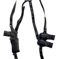 1791 Gunleather NSS2.4SBLVR  Optic Ready Shoulder Vertical Black Fits Sig P320 Right Hand