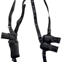 1791 Gunleather NSS1SBLVR  Optic Ready Shoulder Vertical Black Fits 1911 Right Hand