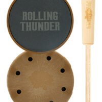Rolling Thunder Game Call TCP-TDS Thunderdome Pot Calls & Strikers Attracts Turkey Species Hickory/Slate