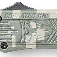 CobraTec Knives SADCCTK1SDNS CTK-1 American Flag Small 2.75" OTF Drop Point Plain D2 Steel Blade, 4.25" Digital Camo Aluminum Alloy Handle