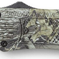 CobraTec Knives MWDCTK1MDNS CTK-1 American Flag Medium 3" OTF Drop Point Plain D2 Steel Blade, 5" Woodland Camo Aluminum Alloy Handle