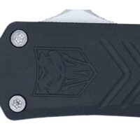 CobraTec Knives SBLKFSXGEN3DNS FS-X Gen III Small 2.75" OTF Drop Point Plain Stonewashed D2 Steel Blade, 3.88" Aluminum Handle