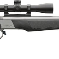 CVA PR2117SSCP Wolf w/Optic 50 Cal 24" Stainless Steel Barrel & Drilled & Tapped Stainless Steel Receiver, Fixed Black Synthetic Stock, KonusShot 3-9x32mm