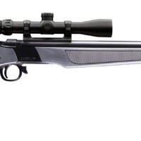 CVA PR2119SCP Wolf w/Optic 50 Cal 24" Blued Steel Barrel & Drilled & Tapped Steel Receiver, Fixed Stealth Gray Synthetic Stock, KonusShot 3-9x32mm