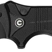 Civivi Knives C23080-1 Neurohaptic  EDC 3.74" Folding Clip Point Plain Black Stonewashed Nitro-V Steel Blade, Black Textured G10 Handle
