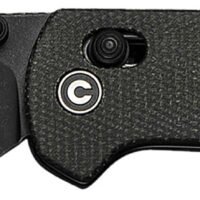 Civivi Knives C23073B-1 Yonder  2.88" Folding Spey Point Plain Black Stonewashed 14C28N Steel Blade, Dark Green Canvas Micarta Handle