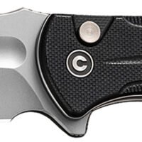 Civivi Knives C23053-3 Incindie  3.48" Folding Spear Point Plain Stonewashed 14C28N Steel Blade, Black Textured G10 Handle