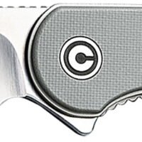 Civivi Knives C907B Elementum  2.96" Folding Tanto Plain Black Stonewashed D2 Steel Blade, 4.03" Gray Textured Micarta Handle