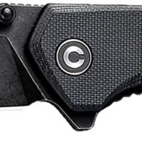 Civivi Knives C2023C Brazen  3.46" Folding Tanto Black Stonewashed D2 Steel Blade, Black Textured G10 Handle