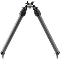 Mdt Sporting Goods Inc 114770BLK BackCountry Bipod 7.50-14.30" High Black Carbon Fiber/Aluminum