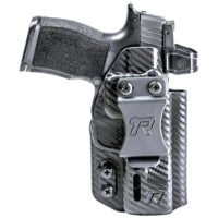Rounded Gear RGDRUIDSIGXMACROCFAM Druid  IWB/OWB Black Carbon Fiber Kydex Fits Sig P365 X Macro Ambidextrous