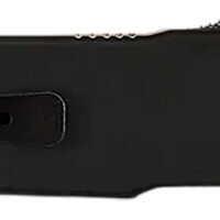 Templar Knife XMCABK121 Excalibur Money Clip 1.90" OTF Dagger Plain Black Oxide Stonewashed Powder Coated D2 Steel Blade, 3.38" Black Anodized Aluminum Handle