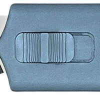 Templar Knife SMCAGB221 Sentinel Money Clip 1.88" OTF Tanto Plain Black Oxide Stonewashed Powder Coated D2 Steel Blade, 3.41" Blue Anodized Aluminum Handle