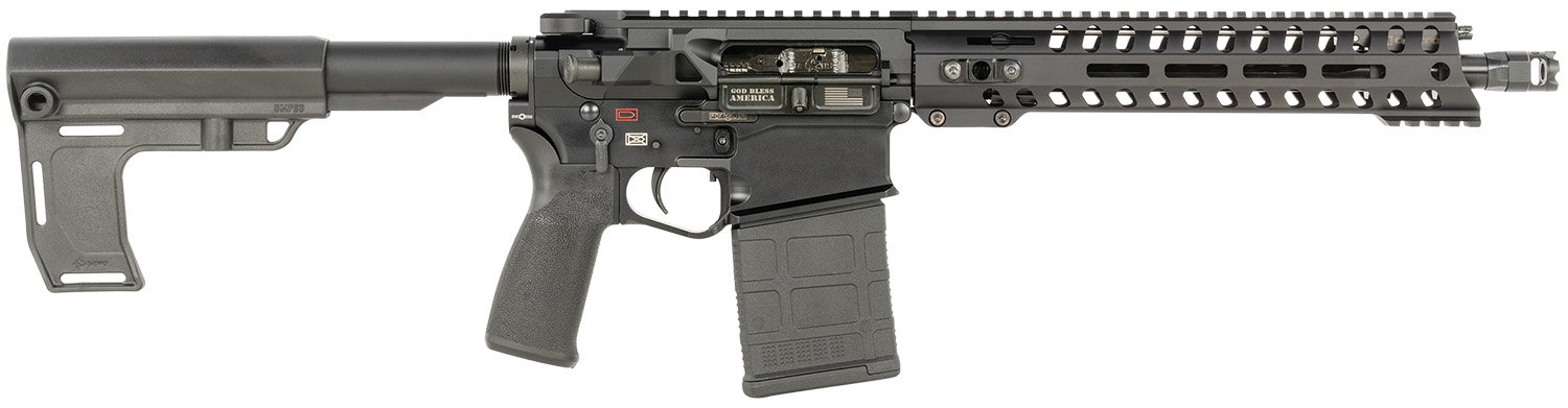 Patriot Ordnance Factory 1599 Revolution DI 308 Win 20+1 12.50" Black Nitride Barrel, Black Anodized