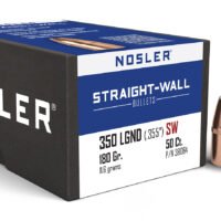 Nosler 38064 Straight Wall  350Legend 180gr Power Point 50CT