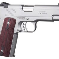 Ed Brown EC18SS45 1911 Executive Commander 45 ACP 4.25" Stainless Steel Barrel, Serrated Slide & Frame, Right Hand