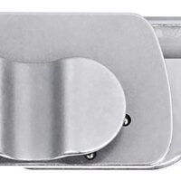 CRKT 7118 Box Key EDC 1.24" Folding Plain Stonewashed 12C27 Sandvik SS Blade, Stainless Steel Handle