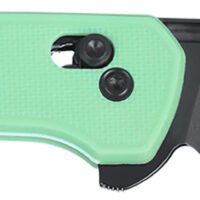 CRKT 7075B Q Compact 3.05" Folding Drop Point Plain Black Oxide 14C28N Steel Blade, Blue Textured GRN Handle