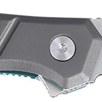 CRKT K440XXP SCAR  EDC 3.30" Folding Plain Satin D2 Steel Blade, Gray Textured Aluminum Handle