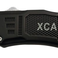 Xcaliber Knife Company  45 ACP  Small 2.75" OTF Tanto Plain Black 440C SS Blade, 3.91" Steel Handle