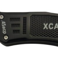 Xcaliber Knife Company  45 ACP  3.25" OTF Tanto Plain Black 440C SS Blade, 4.64" Steel Handle