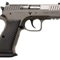 Sarsilmaz SAR7/24C 7/24 Compact 9mm Luger 17+1 Matte Stainless Steel Frame w/Beavertail & Picatinny Rail, Black Polymer Grip