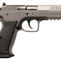 Sarsilmaz SAR7/24SPT 7/24 9mm Luger 17+1 4.40" Stainless Barrel, Matte Stainless Steel Optic Cut/Serrated Slide, Matte Stainless Steel Frame w/Beavertail & Picatinny Rail, Black Polymer Grip