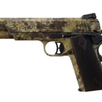 T R Imports 191145CM2 1911 45 ACP 7+1 KT Slide Camo, Walnut Grip