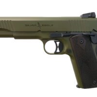 T R Imports 191145GREEN 1911 45 ACP 7+1 Overall Green Cerakote, Walnut Grip