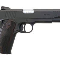 T R Imports 191145BLACK 1911 45 ACP 7+1 Overall Black, Black Polymer Grip