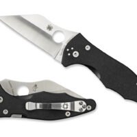 Spyderco C85GP2 Yojimbo 2 3.20" Folding Wharncliffe Plain Satin CPM S30V SS Blade/ Black Textured G10 Handle Includes Pocket Clip