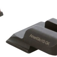 AmeriGlo SW245 i-Dot Sight Set for Smith & Wesson M&P Shield Green Tritium Orange Outline Front Sight-Green Tritium Rear Sight