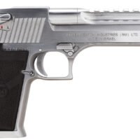 Magnum Research DE44BC Desert Eagle Mark XIX 44 Rem Mag Caliber with 6" Picatinny Barrel, 8+1 Capacity, Overall Brushed Chrome Finish Carbon Steel, Beavertail Frame, Serrated Slide & Black Rubber Grip
