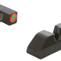 AmeriGlo GL351 Protector Sight Set for Glock Green Tritium Orange Outline Front Sight-Black Serrated Rear Sight