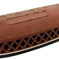 Pachmayr 00011 F325 Deluxe  Brown with White Line Small Rubber For Shotgun