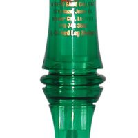 Haydel's Game Calls RL99 "Redleg" Mallard  Open Call Double Reed Mallard Sounds Attracts Ducks Green Plastic