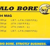 Buffalo Bore Ammunition 4B20 Heavy Strictly Business 44Rem Mag 300gr Semi Jacketed Flat Point 20 Per Box/12 Case