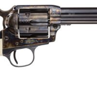 Taylors & Company 555127 Marshal  45 Colt (LC) Caliber with 5.50" Blued Finish Barrel, 6rd Capacity Blued Finish Cylinder, Color Case Hardened Finish Steel Frame & Checkered White Grip