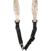 Limbsaver 12140 Tactical Sling Tan w/ Black Strap Nylon 48" OAL 1" W & Adjustable One-Two Point Design