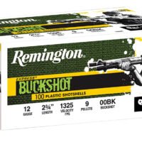 Remington Ammunition 20413 Express Buckshot 12Gauge 2.75" 00Buck Shot 100 Per Box/2 Case
