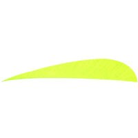 Trueflight Parabolic Feathers Chartreuse 4 in. LW 100 pk.