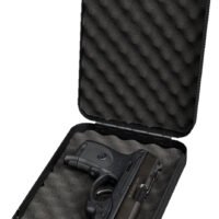 Bulldog BD1126 Personal Vault Combination/Key Entry Black Powder Coat Steel Holds 1 Handgun 9.50" L x 6.50" W x 2" D