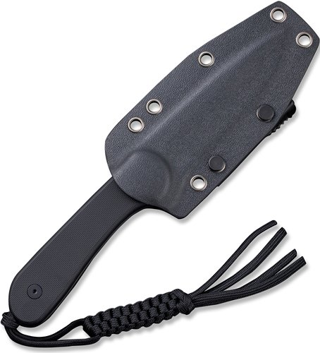 CIVIVI KNIFE ELEMENTUM 3.98" - FIXED BLACK G10/BLACK D2 - Image 2