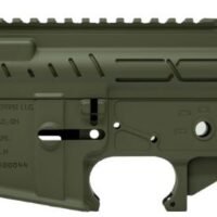 FAXON AR-15 X-TRA LITE - RECEIVER SET OD GREEN STRIPPED