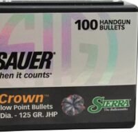 SIERRA BULLETS 9MM .355 - 125GR JHP SIG V-CROWN 100CT